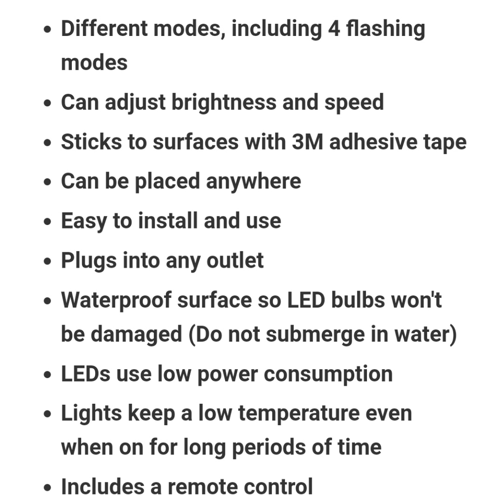🆕️65ft Color Changing LED Light Strip (Remote) - Picture 6 of 10
